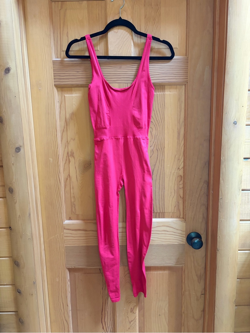 FP Movement by Free People Hot Pink One-Piece Legging Jumpsuit